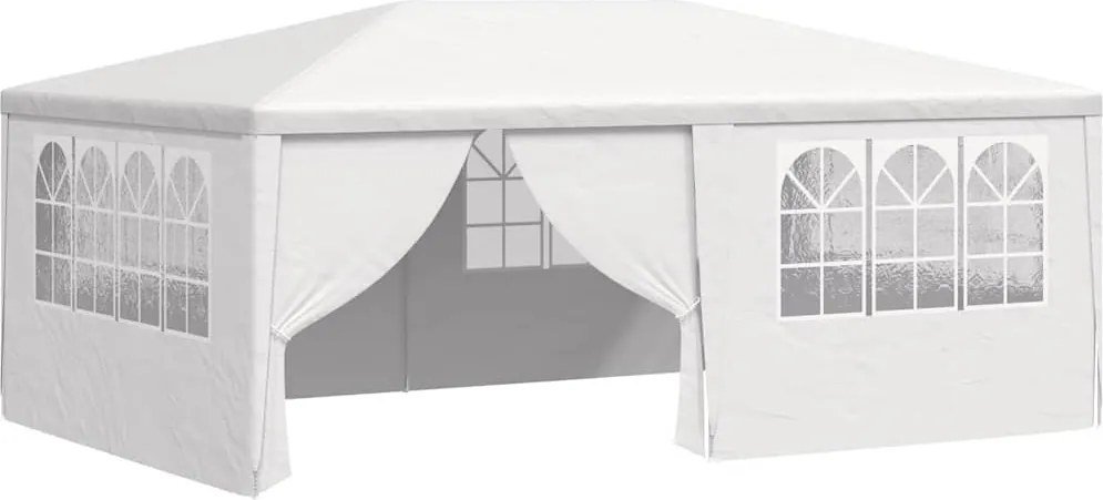 vidaXL fehér rendezvénysátor oldalfalakkal 4 x 6 m 90 g/m²