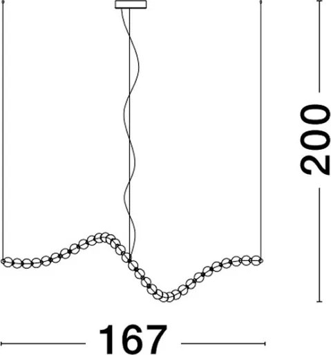 NOVALUCE 9695206 PERLA Modern Függesztett Lámpa LED IP20