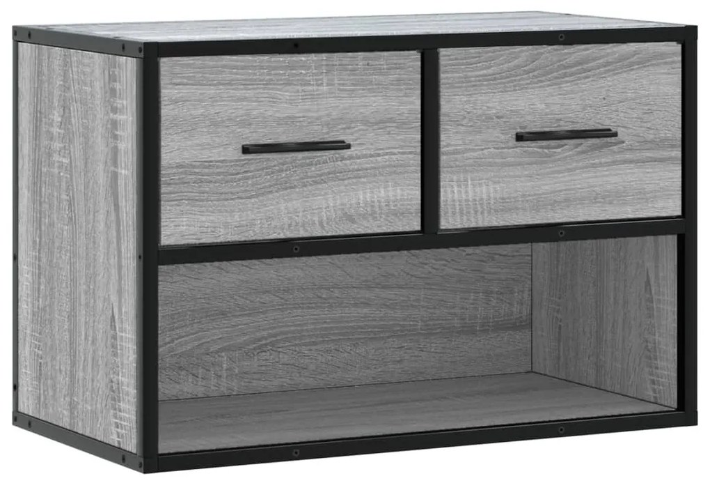 szürke sonoma színű szerelt fa TV-szekrény 60 x 31 x 39,5 cm