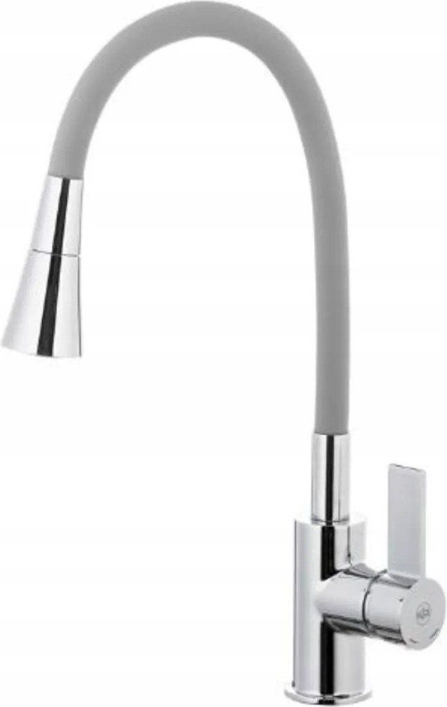 Kfa Álló Konyhai Csaptelep Flexibilis Rumba Duo Kifolyócsővel, Króm/szürke