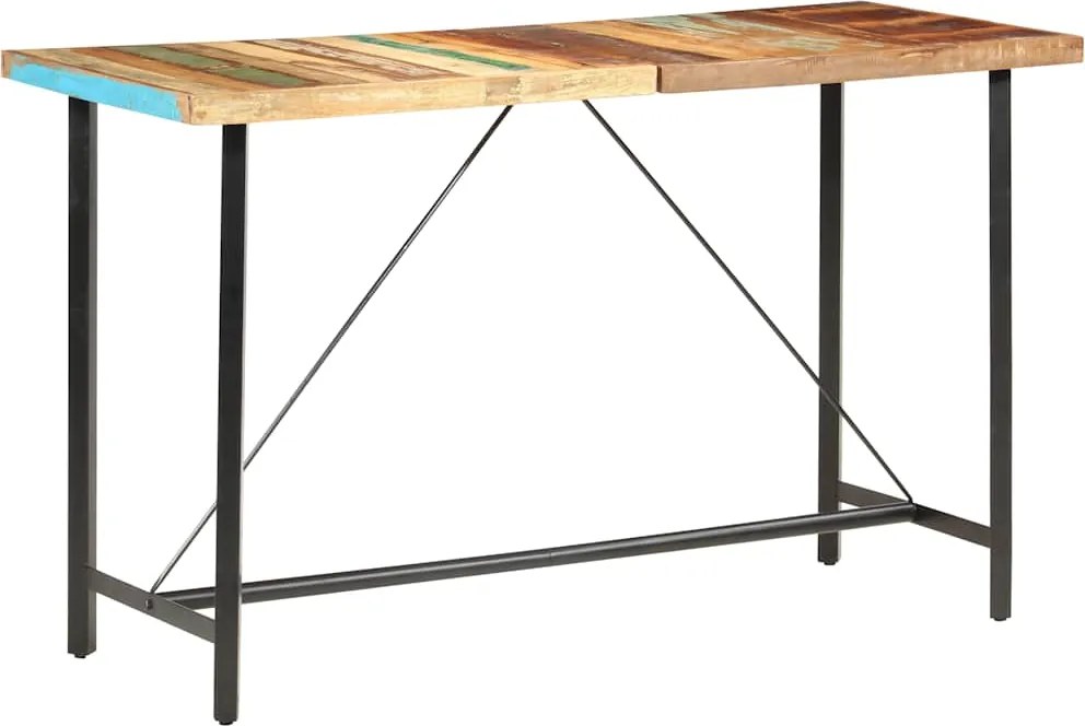 vidaXL tömör újrahasznosított fa bárasztal 180 x 70 x 107 cm