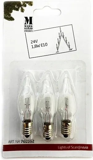 Karácsonyfa izzó 3db 24V 1,8W E10 Markslojd