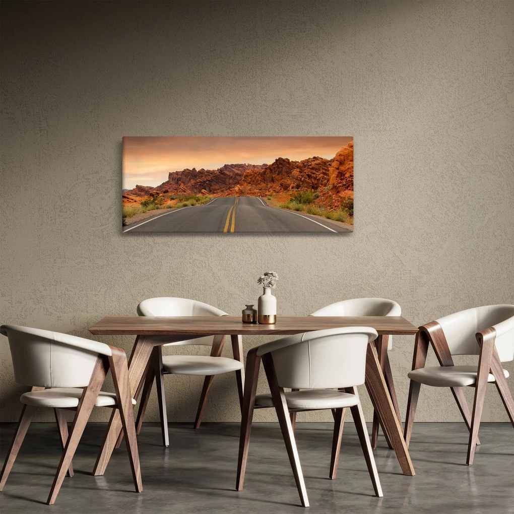 Út a hegyekben képe (120x50 cm)
