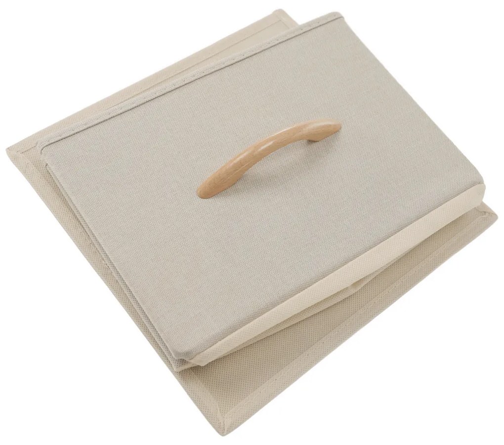 HAZEL TYP 2 szekrény szövet fiókokkal, barna, M