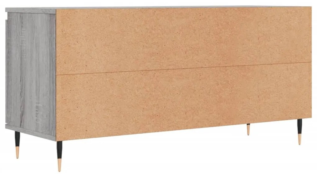 szürke sonoma színű szerelt fa TV-szekrény 104x35x50 cm