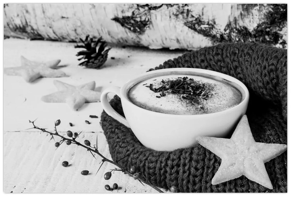 Kép - Téli cappuccino (90x60 cm)