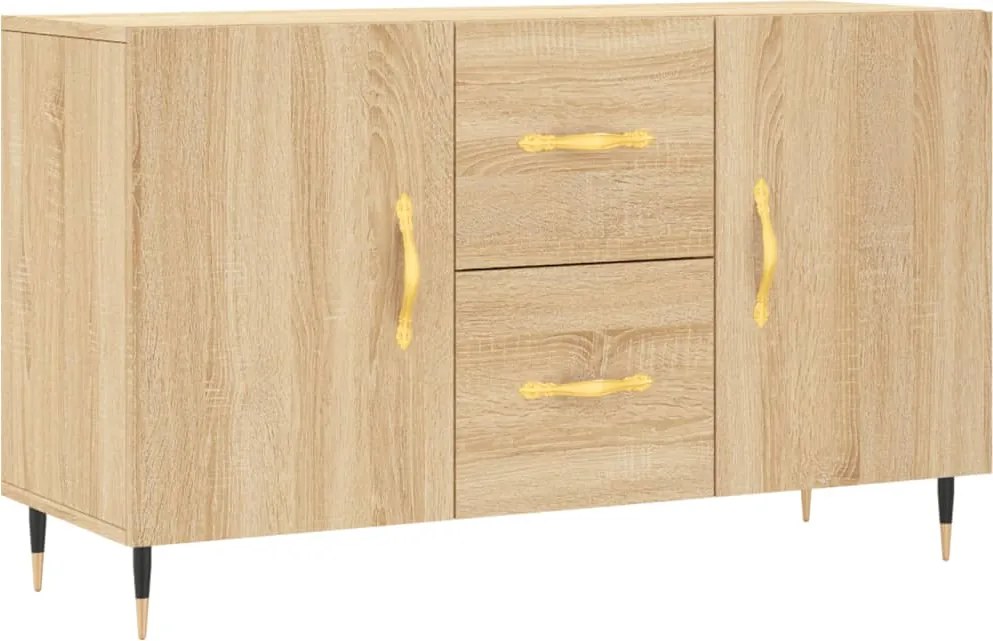 vidaXL sonoma tölgy színű szerelt fa tálalószekrény 100 x 36 x 60 cm