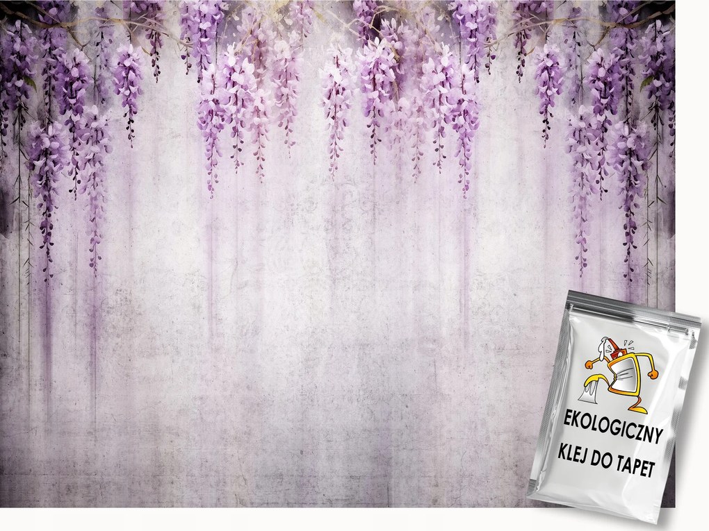 Fotótapéta Flizelina Kúszókert Virágok Wisteria Glicinia 400x280 ragasztó