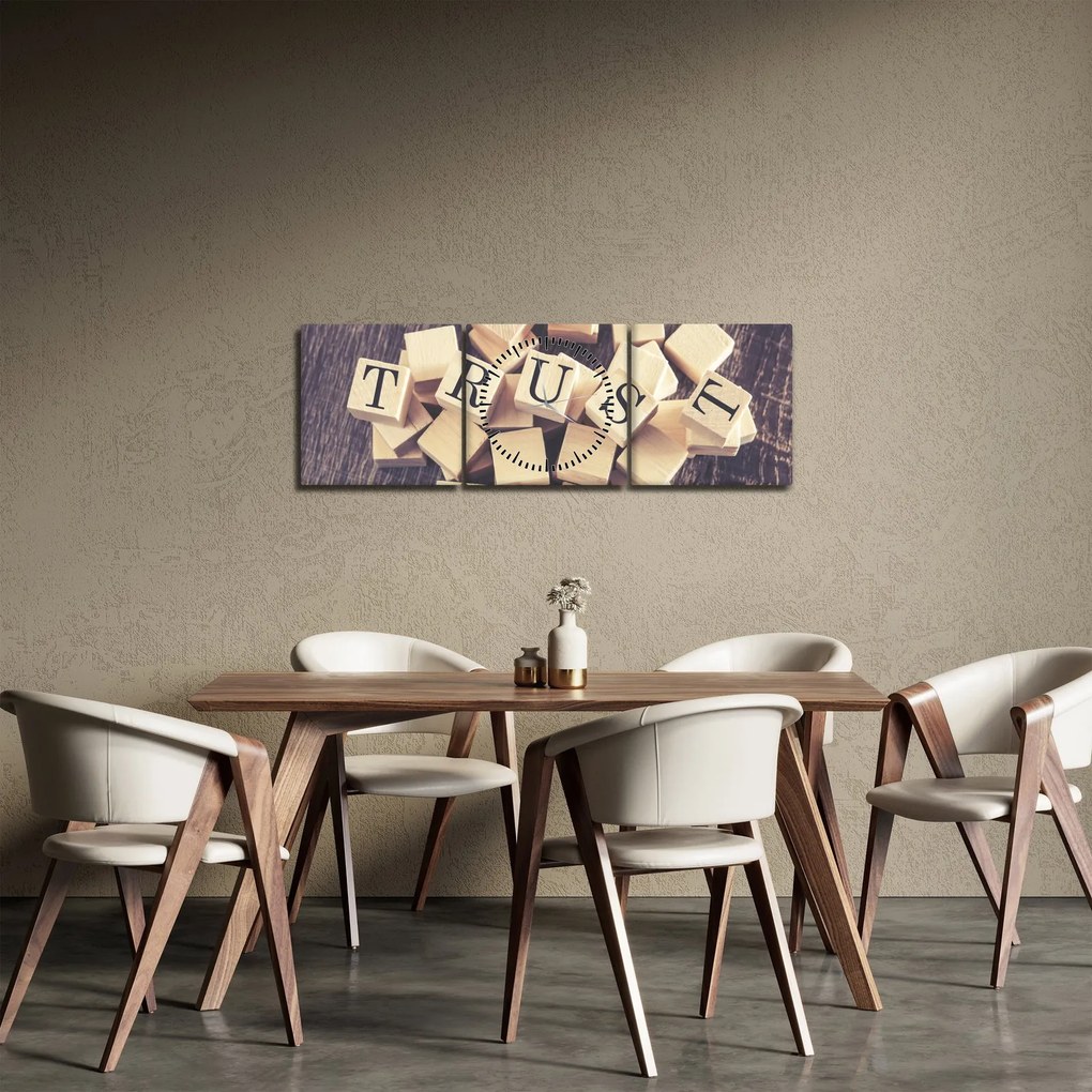 Kép - Bizalom (órával) (90x30 cm)