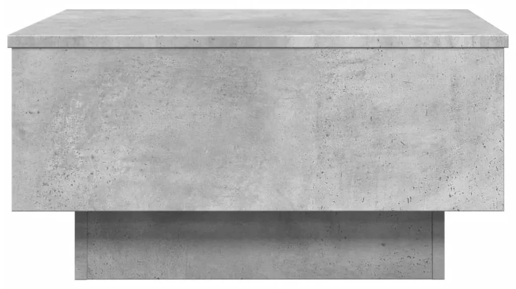 Betonszürke szerelt fa dohányzóasztal 60 x 45 x 31 cm