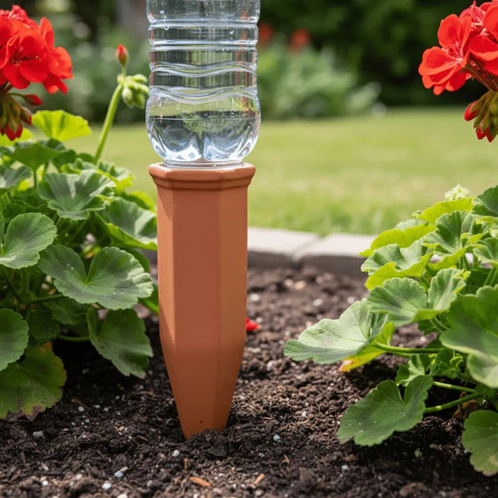 Virágföldbe szúrható kerámia vízadagoló, 17,5 cm