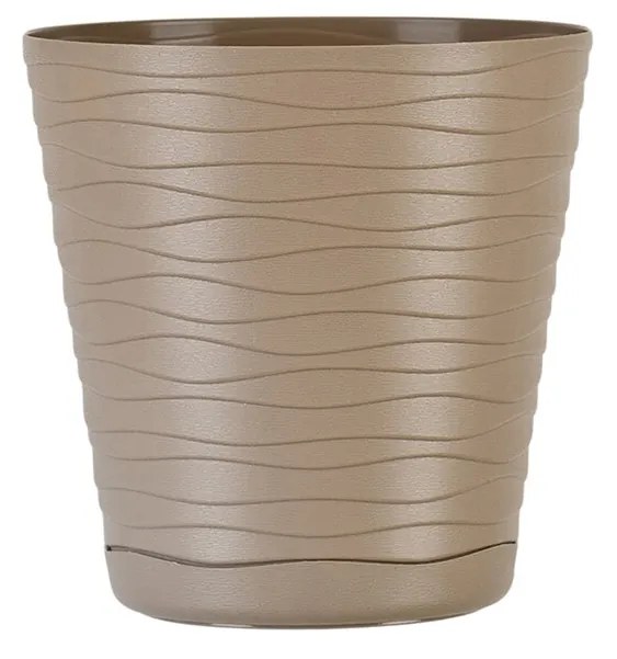 Cseréptányér, Tedi, 21 cm, műanyag, bézs