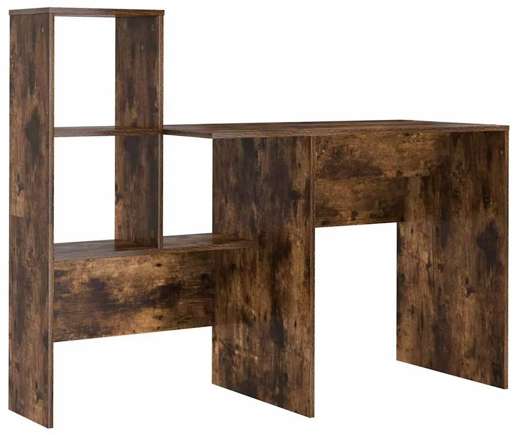 Asztal fiókkal Füstölt tölgy 131.5 x 50 x 106.5 cm Faanyag
