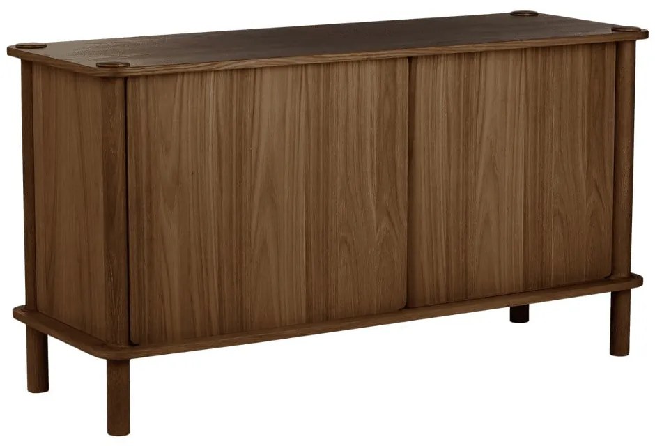 Barna tölgyfa komód tolóajtóval 135x73,5x48 cm Italic – UMAGE