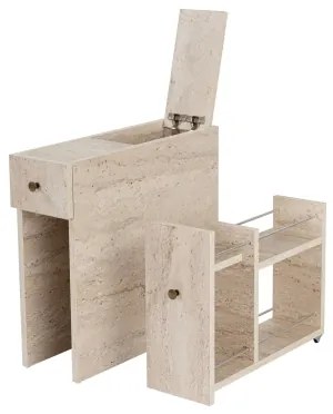 Fürdőszobaszekrény MELODY, bézs márványhatású dekor