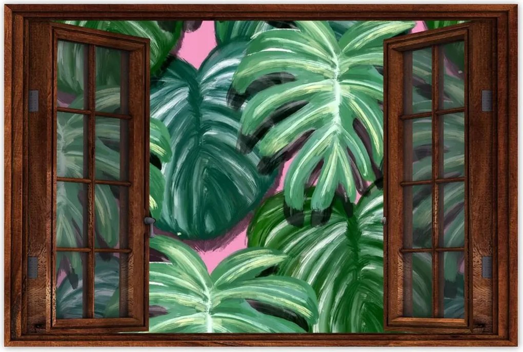 Poszterek 120x80 Monstera Levelek levél