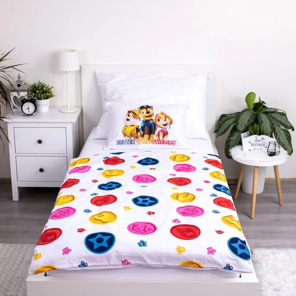 Pamut gyerek ágyneműhuzat babaágyhoz 100x135 cm Paw Patrol – Jerry Fabrics