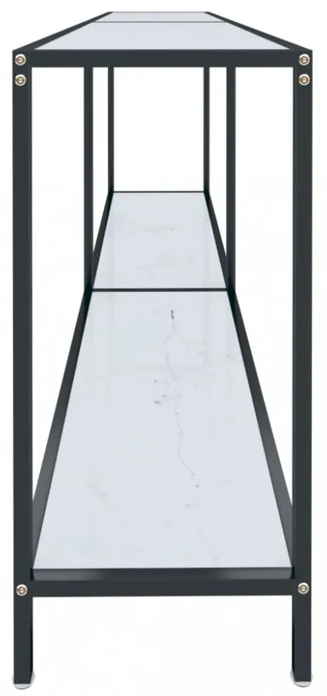 fehér edzett üveg tálalóasztal 180 x 35 x 75,5 cm