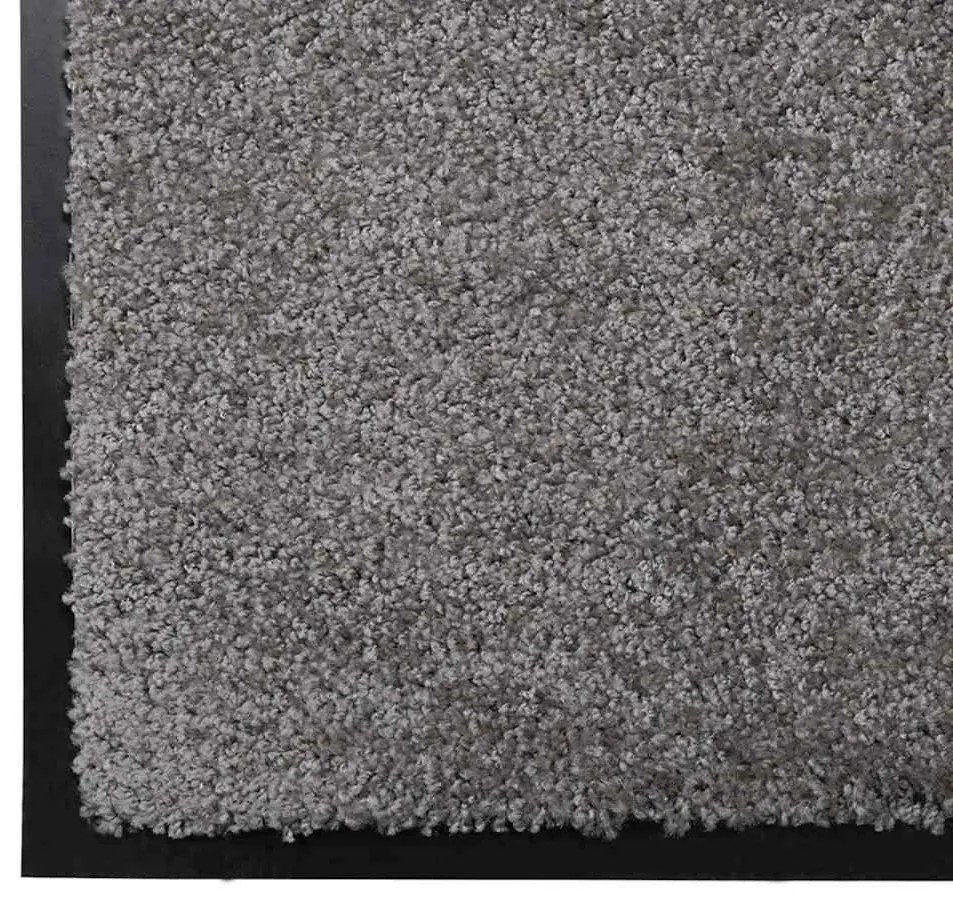 Ajtószőnyeg Világosszürke 60 x 40 x 1.2 cm Mackófleece