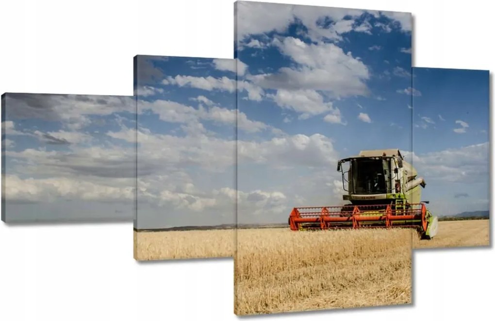 Képek 130x80 Kombájn az aratás során