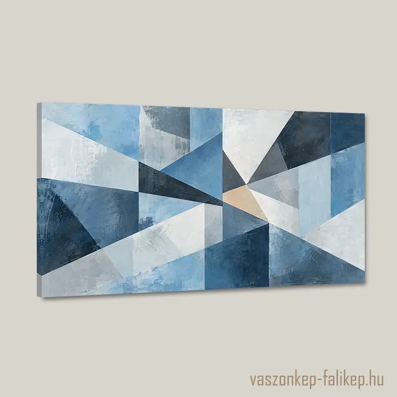 Jeges Geometria vászonkép – modern falra 40x23 cm