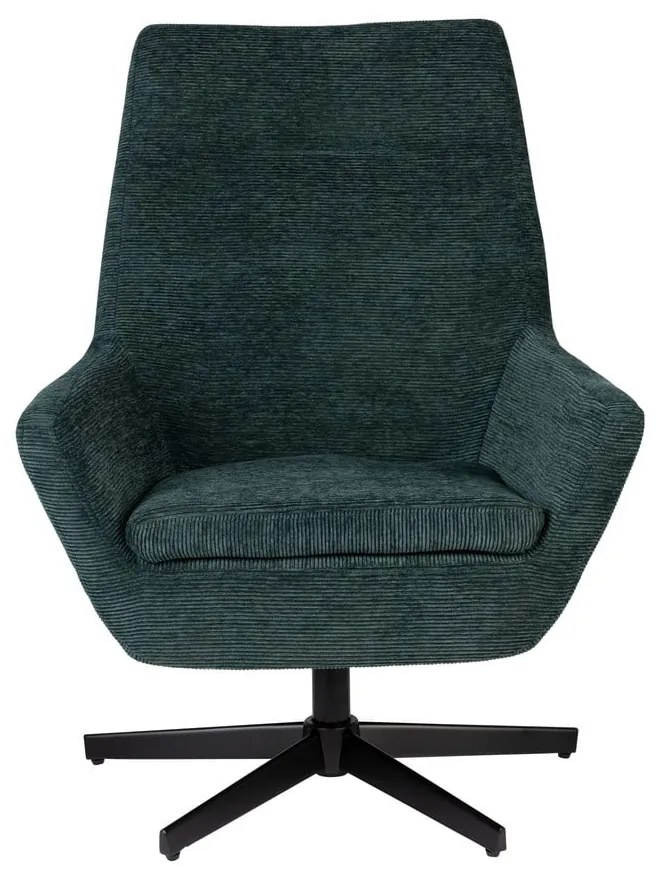 Sötétzöld fotel Bruno – White Label