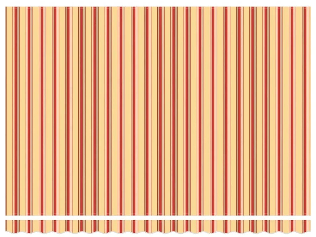 Behúzható napellenző Sárga és narancs 450x300 cm szövet