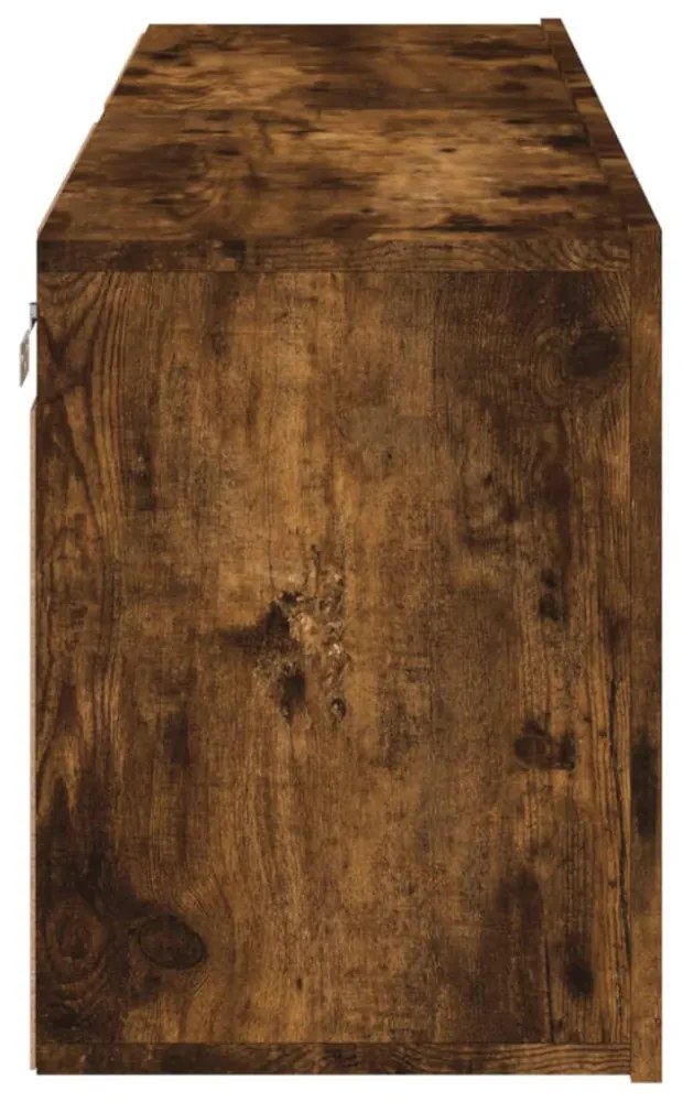 2 db füstös tölgy színű fali TV-szekrény 60 x 30 x 41 cm