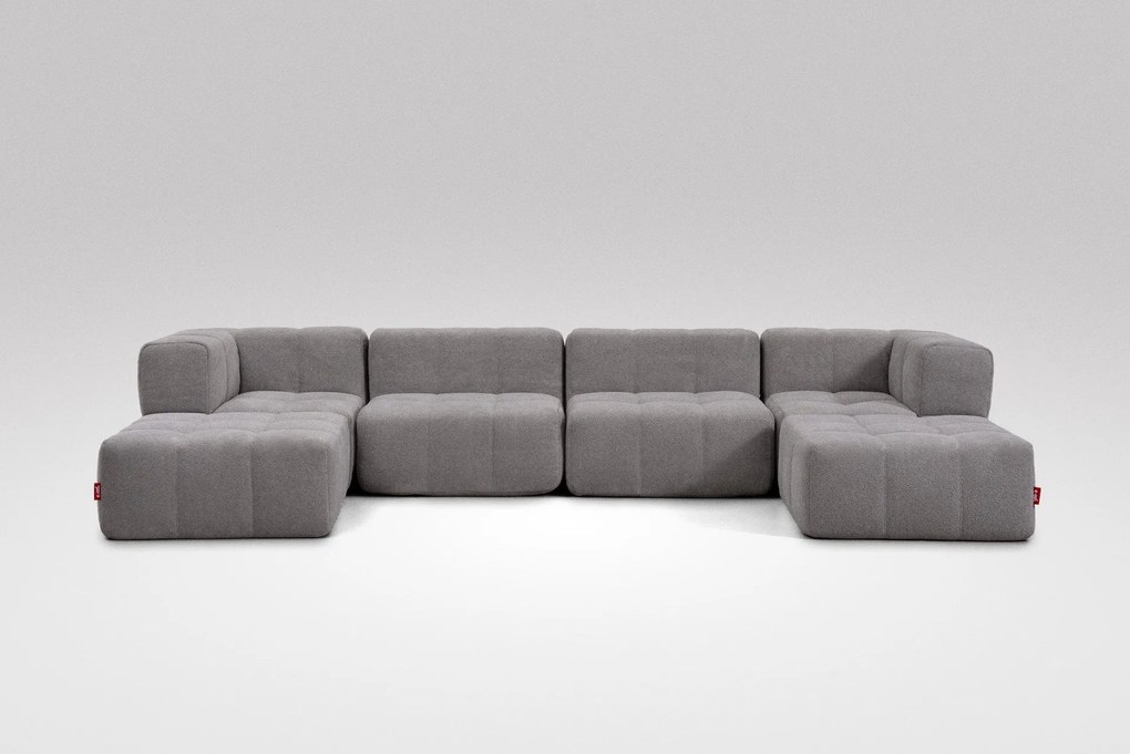 6 Teiliges Modulares Sofa – Grau