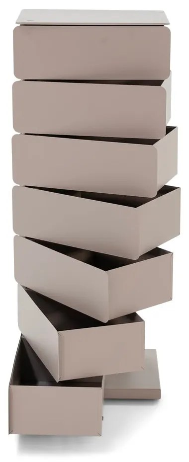 Szürkésbarna fém komód 37x99x26 cm Joey – Spinder Design