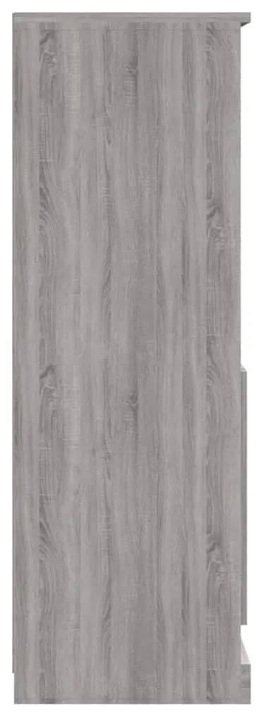 szürke sonoma szerelt fa magasszekrény 60x35,5x103,5 cm