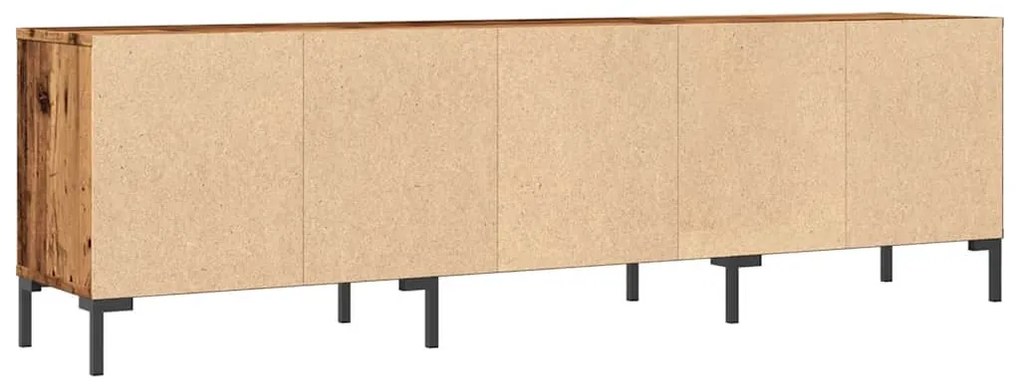 antik fa színű szerelt fa TV-szekrény 150 x 30 x 44,5 cm