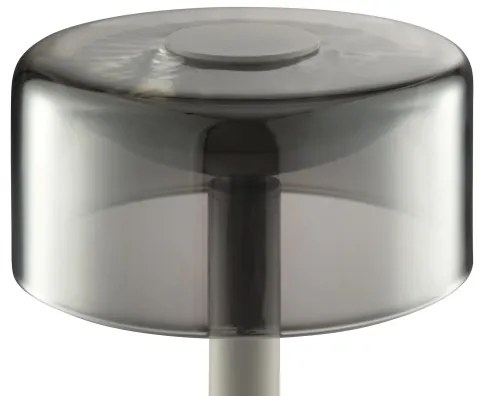 Brilliant - LED fényerőszabályozható, újratölthető érintésvezérelt asztali lámpa RAZOR LED/2,5W/5V 2700K IP44 szürke