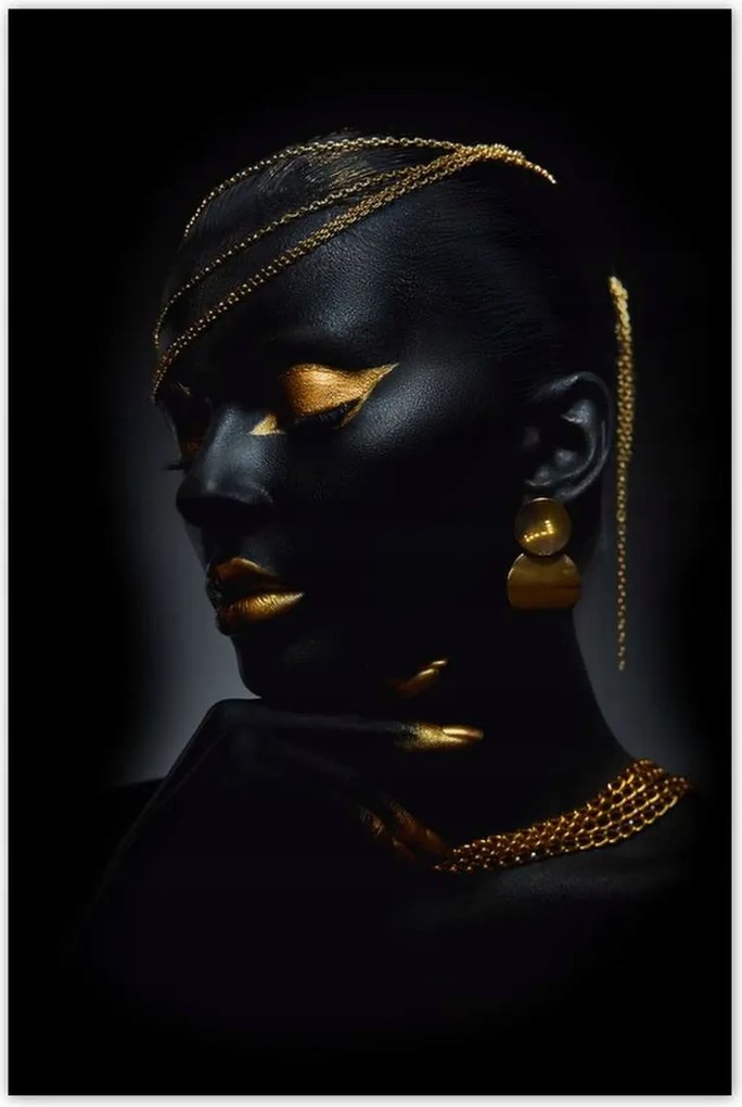 Poszterek 80x120 Aranyozott arc