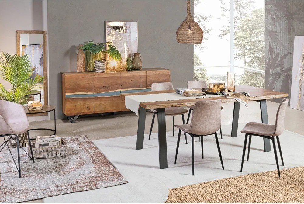 Sárgaréz színű acél függőlámpa Amish – Bizzotto