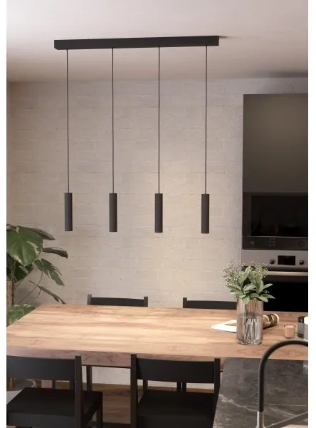 Eglo 900906 - LED Dimmelhető csillár zsinóron ALMUDAINA 4xLED/5,4W/230V