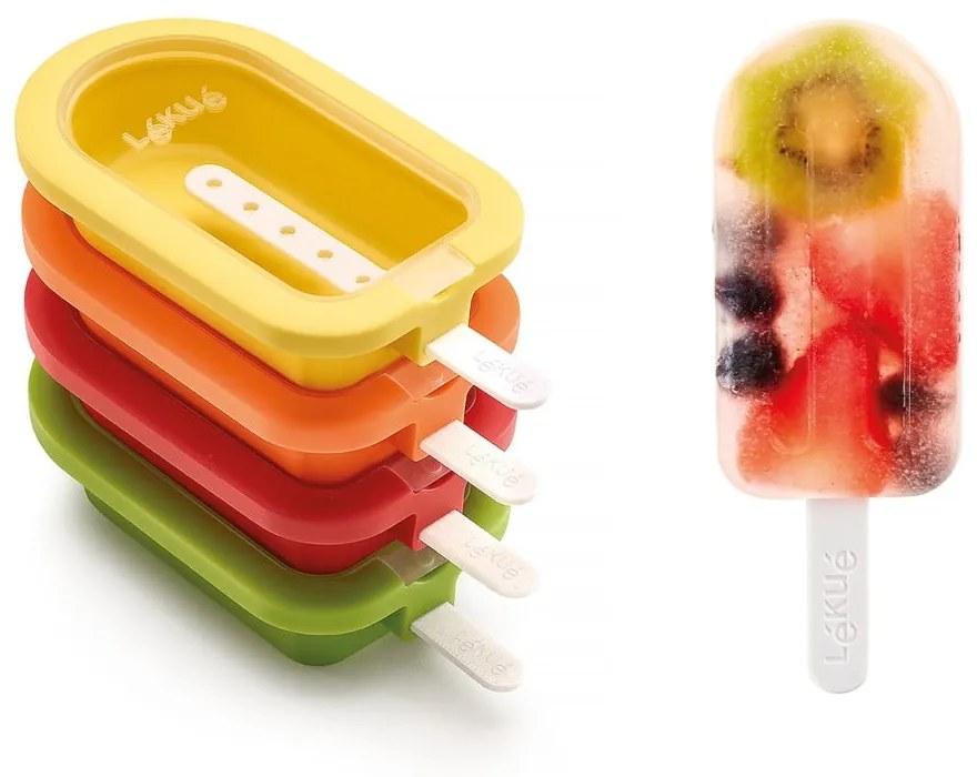 Szilikon jégkrémkészítő forma szett 4 db-os – Lékué
