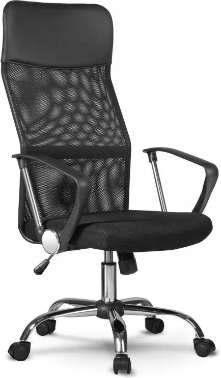Forgó irodai szék, NEMO, hálós szövet, fekete színben