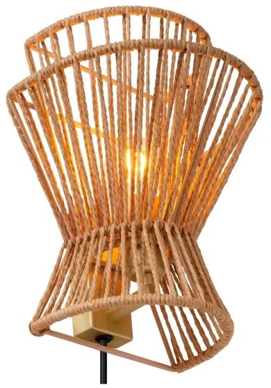 Lucide 10220/01/72 - Fali lámpa TASMAN 1xE27/60W/230V bézs