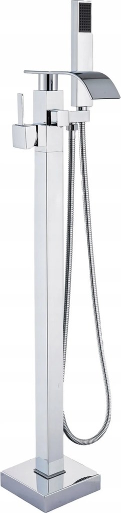 Kádtöltő csaptelep szabadonálló Króm Waterfall