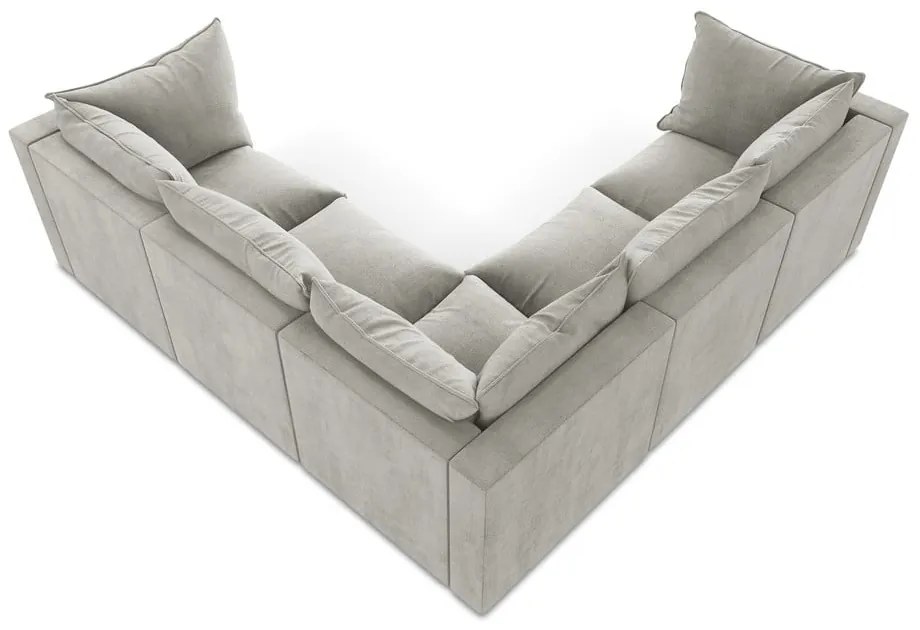 Világosszürke sarokkanapé Manao – Makamii