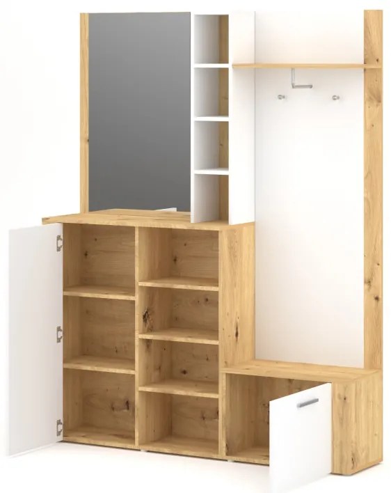 BARRY PRZEDPOKÓJ DĄB ARTISAN/BIAŁY MAT LE