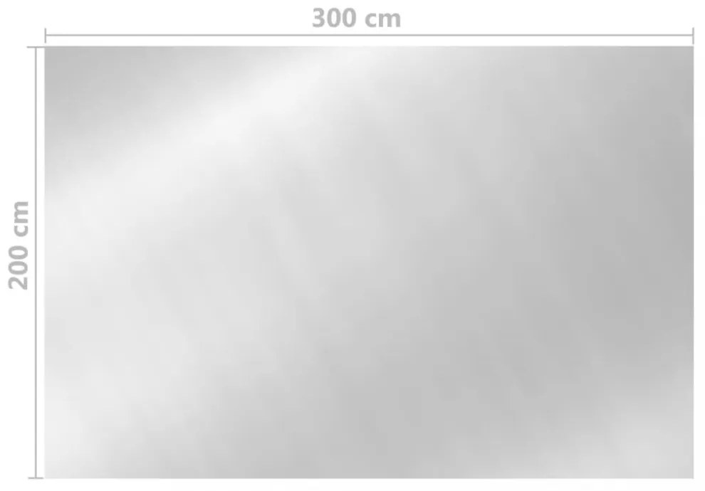 ezüst polietilén medencetakaró 300 x 200 cm