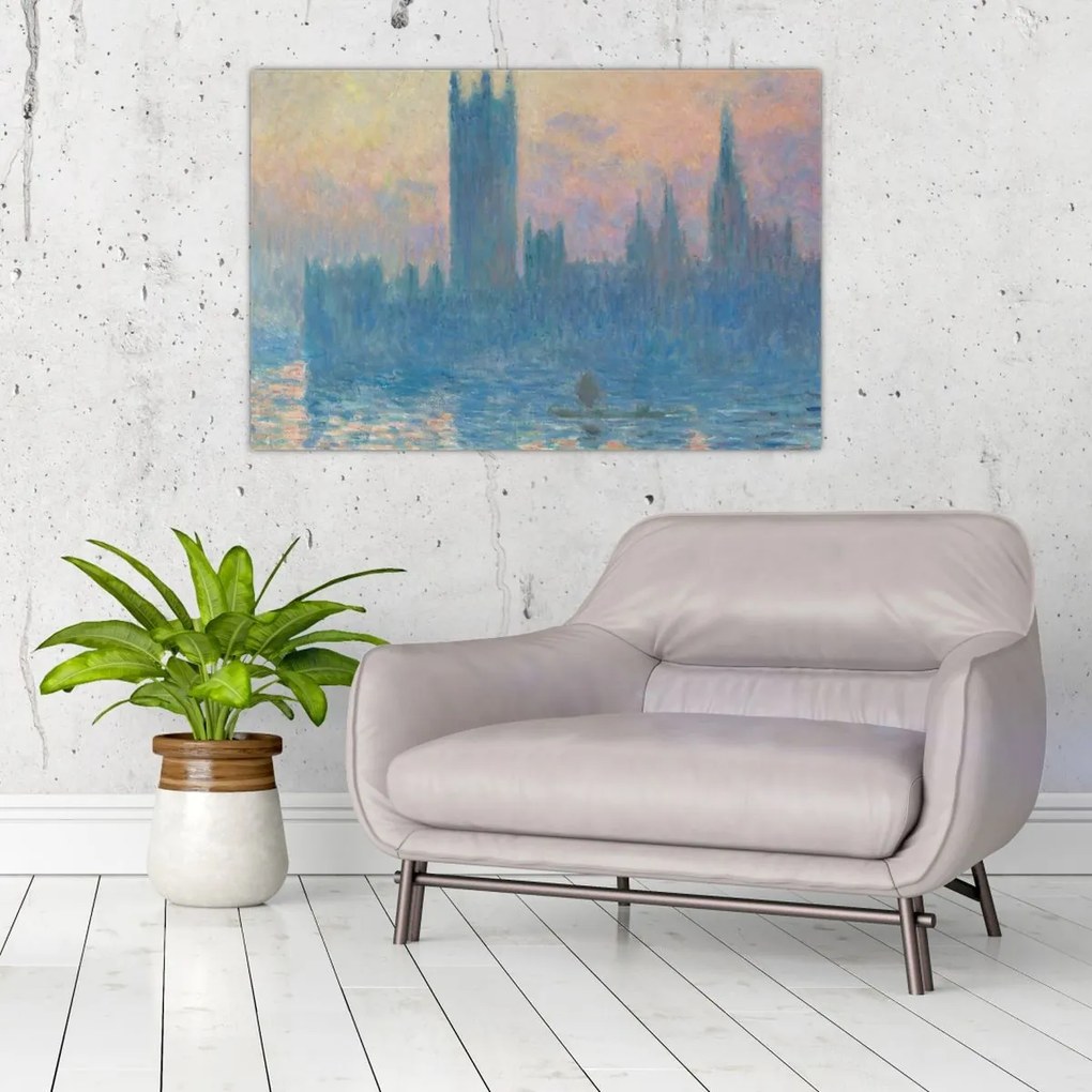 Kép - Claude Monet, The Houses of Parliament, Sunset, reprodukciók (90x60 cm)