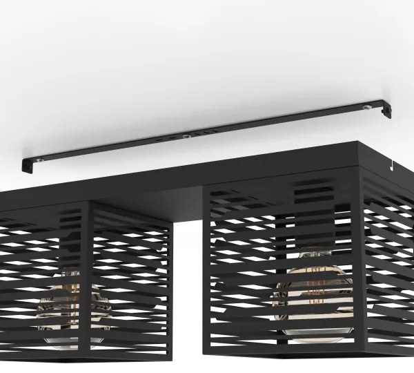 Eglo 900356 - Mennyezeti lámpa PIEDRITAS 2xE27/40W/230V