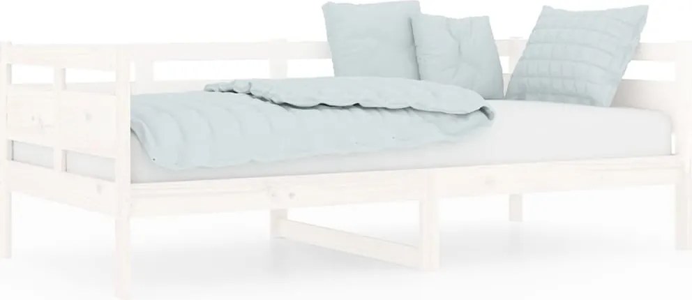 vidaXL fehér tömör fenyőfa kanapéágy 90 x 190 cm