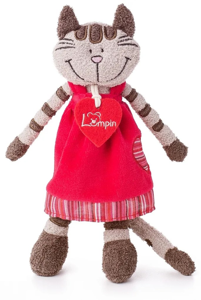 Lumpin Angelique Cica epres ruhában, 23 cm