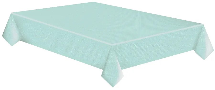 Menta zöld White Dots papír asztalterítő 120x180 cm