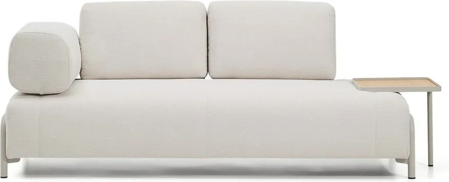 Bézs zsenília moduláris kanapé 220 cm Compo – Kave Home
