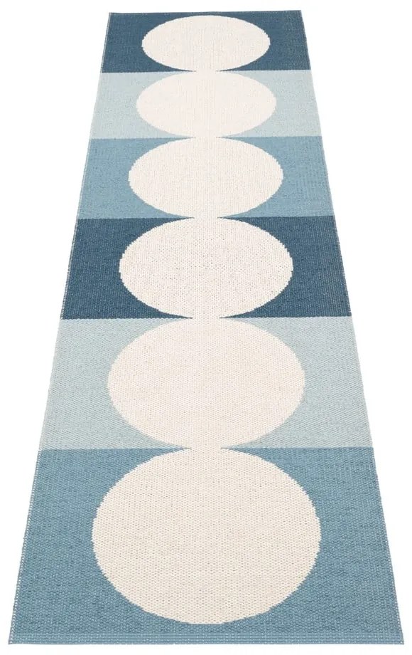 Kék-krémszínű kültéri-beltéri futószőnyeg 70x280 cm Otto Sky – Pappelina